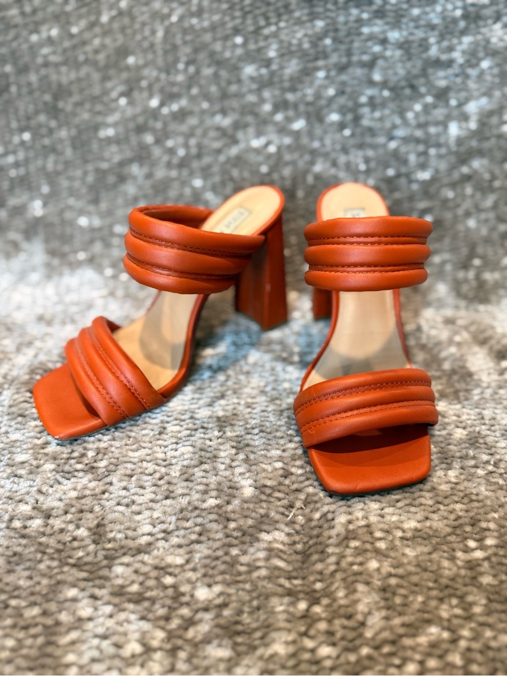 Steve Madden Chunky Orange Heel